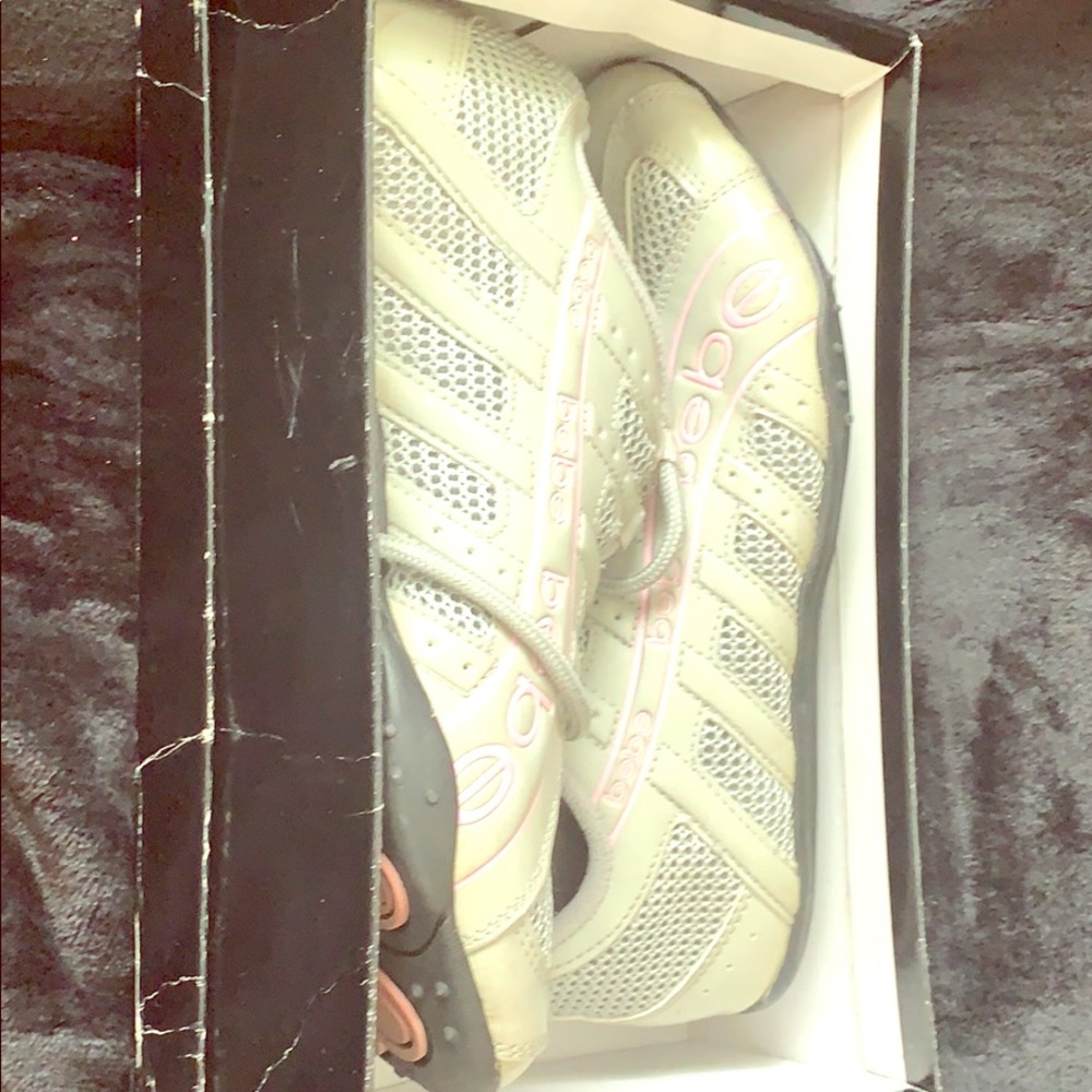 Bebe sneaker shoes pink and grey